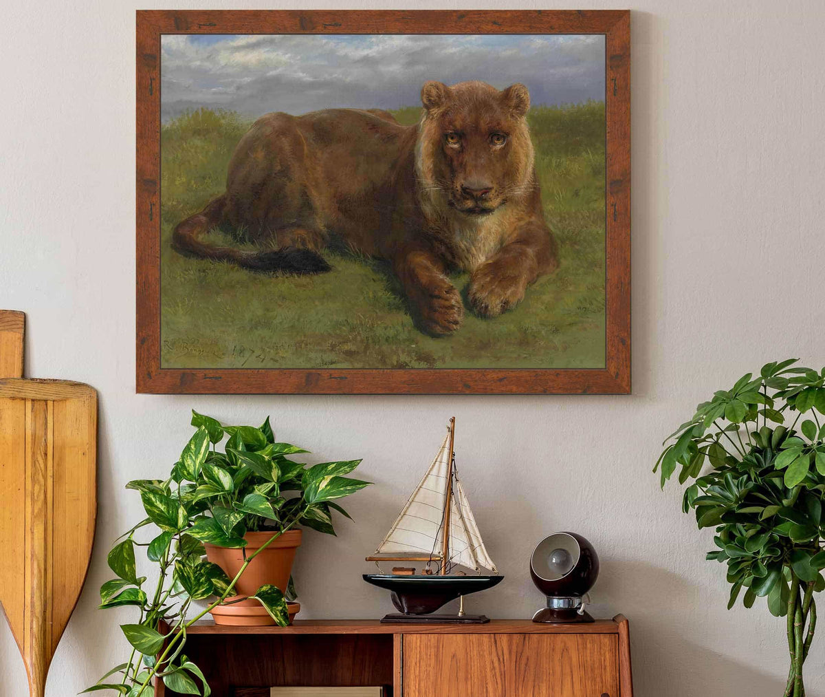 Lioness At Rest by Rosa Bonheur