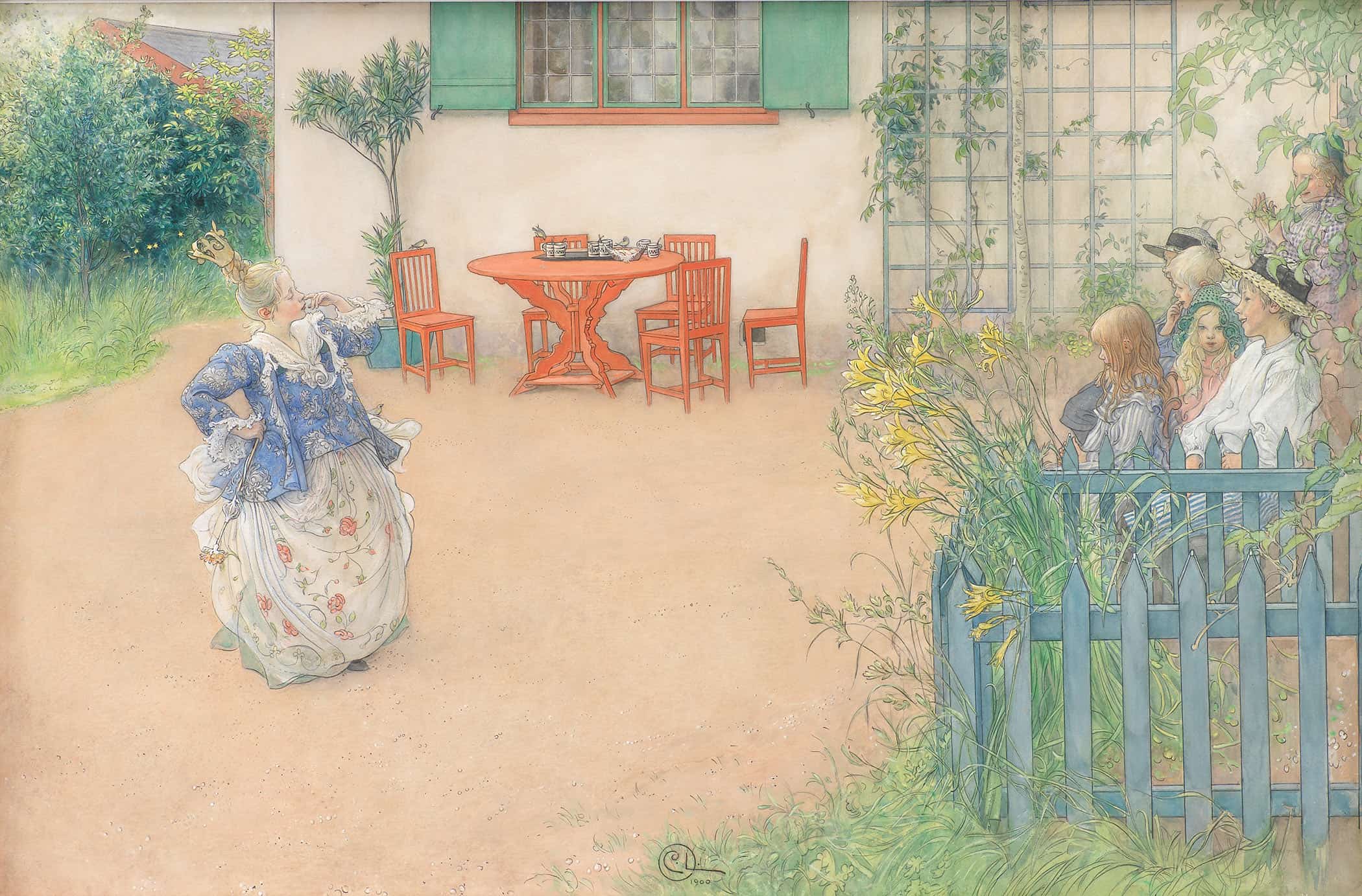Lisbeth As The Evil Princess In The Fairy Tale Fagel Bla By Pda Atterbom by Carl Larsson