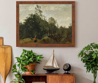 Lisiere De Bois En Limousin by Jean Baptiste Camille Corot