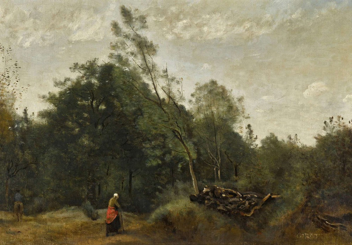 Lisiere De Bois En Limousin by Jean Baptiste Camille Corot