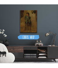 Little Boy On A Stool by Eastman Johnson