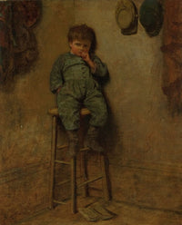 Little Boy On A Stool by Eastman Johnson