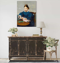 Little Girl With A Doll by Jean Baptiste Camille Corot