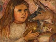 Little Girl With A Goat by Tadeusz Makowski