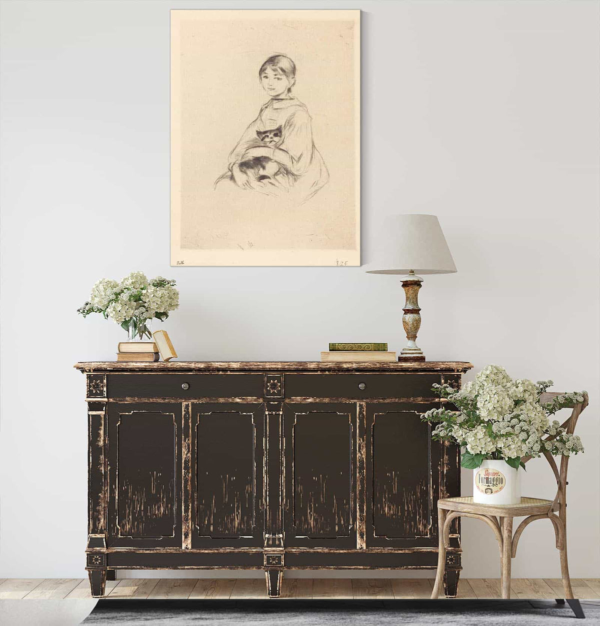 Little Girl With Cat by Berthe Morisot