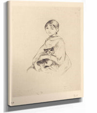 Little Girl With Cat by Berthe Morisot