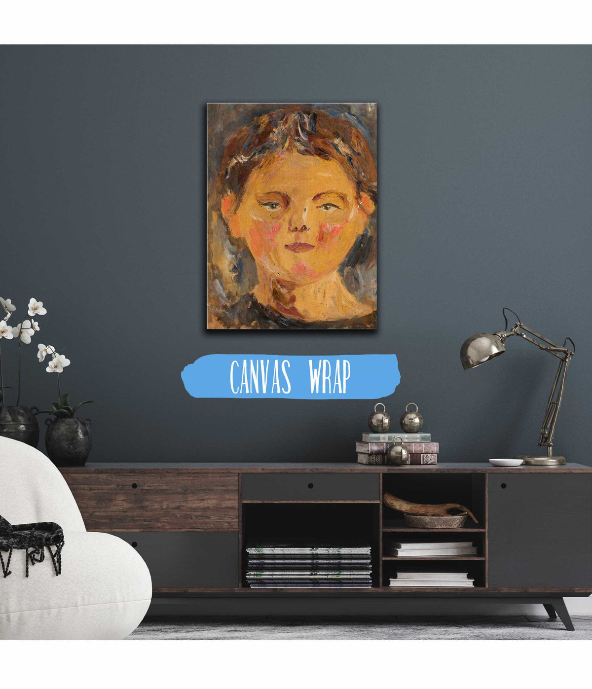 Little Girls Head by Tadeusz Makowski