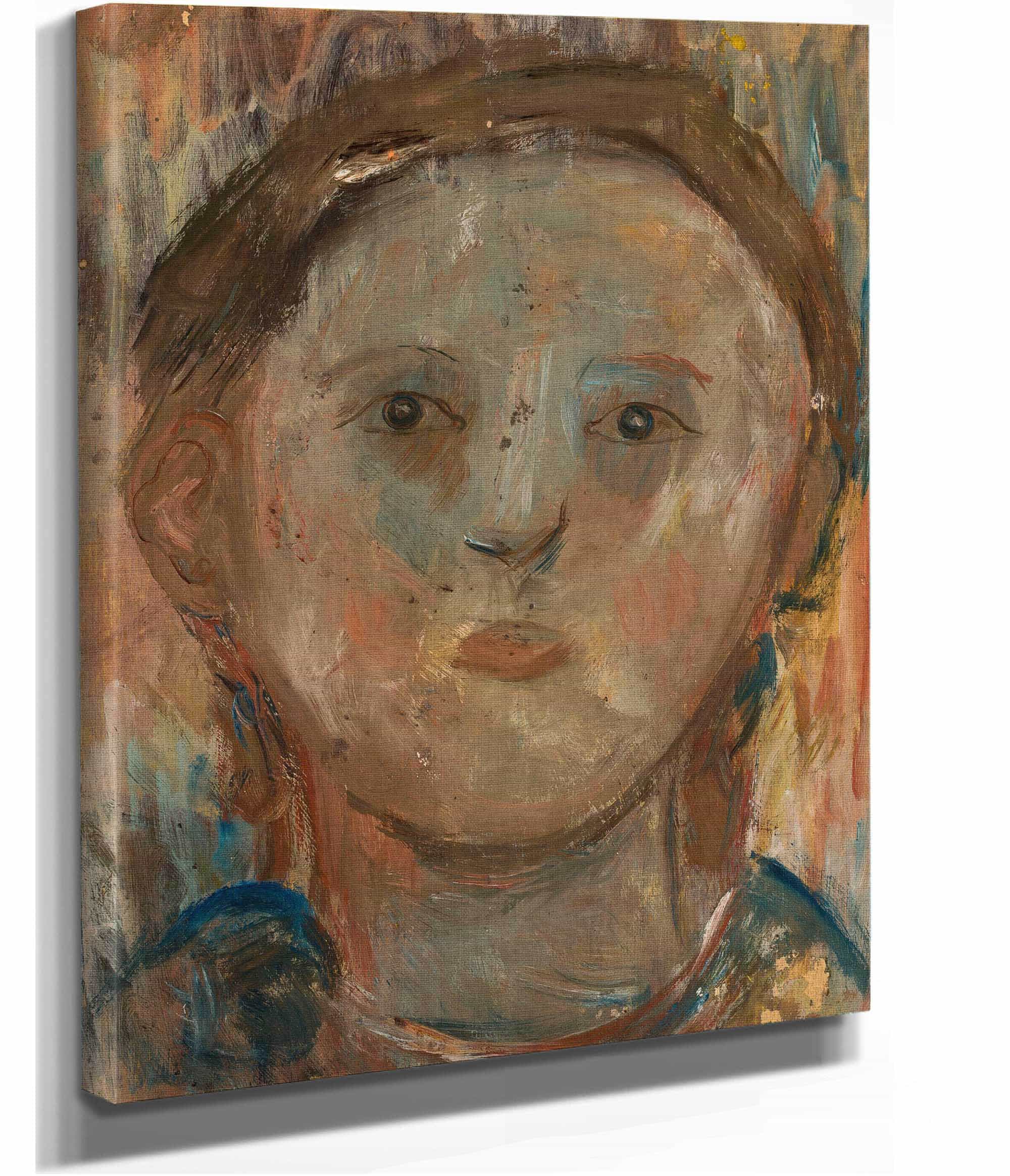 Little Girls Head by Tadeusz Makowski