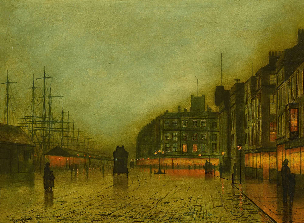 Liverpool Docks by John Atkinson Grimshaw