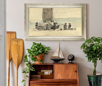 Loading The Boats by Eugene Boudin