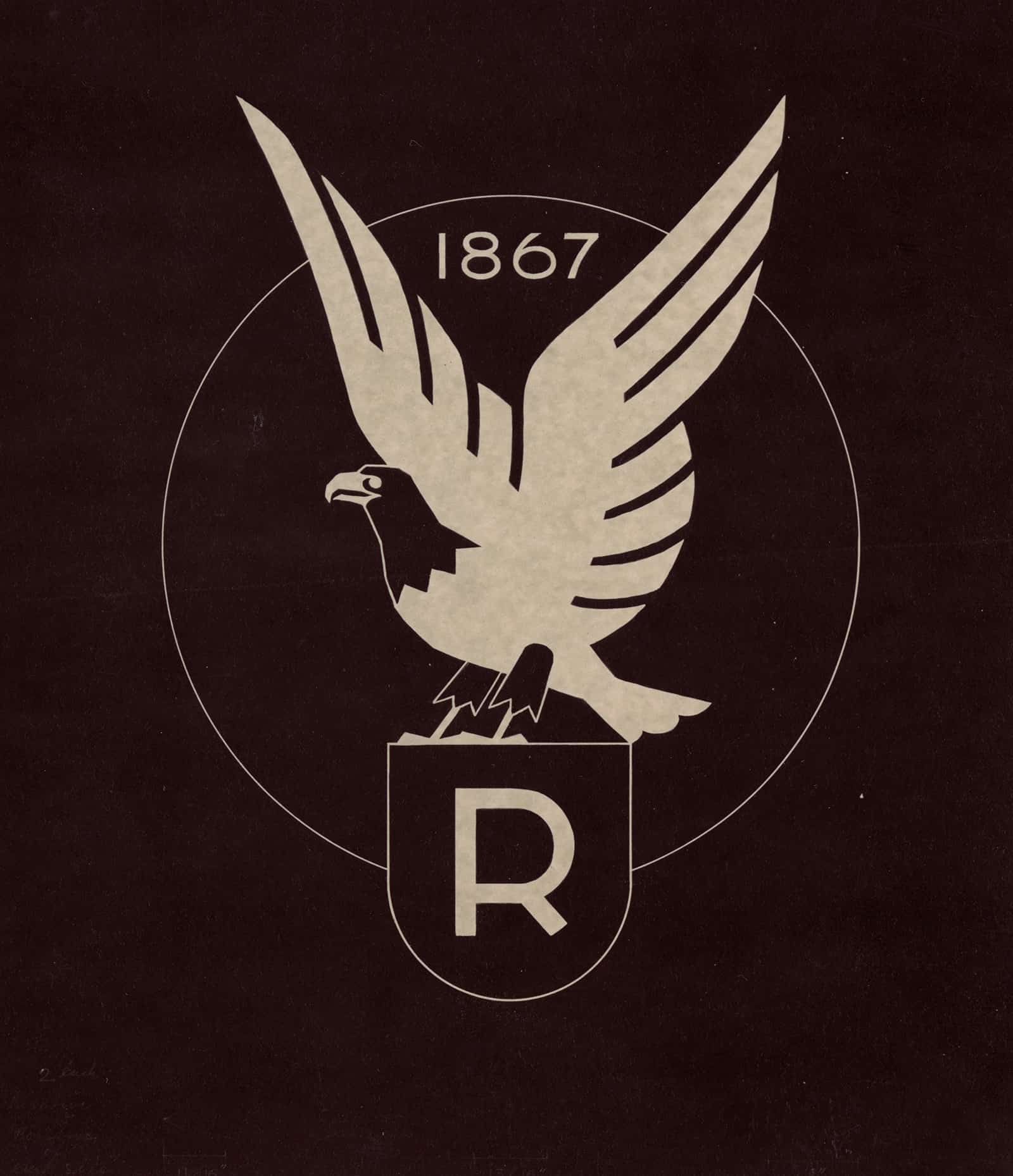 Logo For Ruppert Beer With Eagle  by Winold Reiss