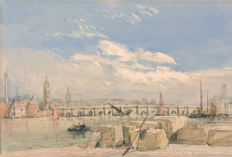 London Bridge Before by David Cox
