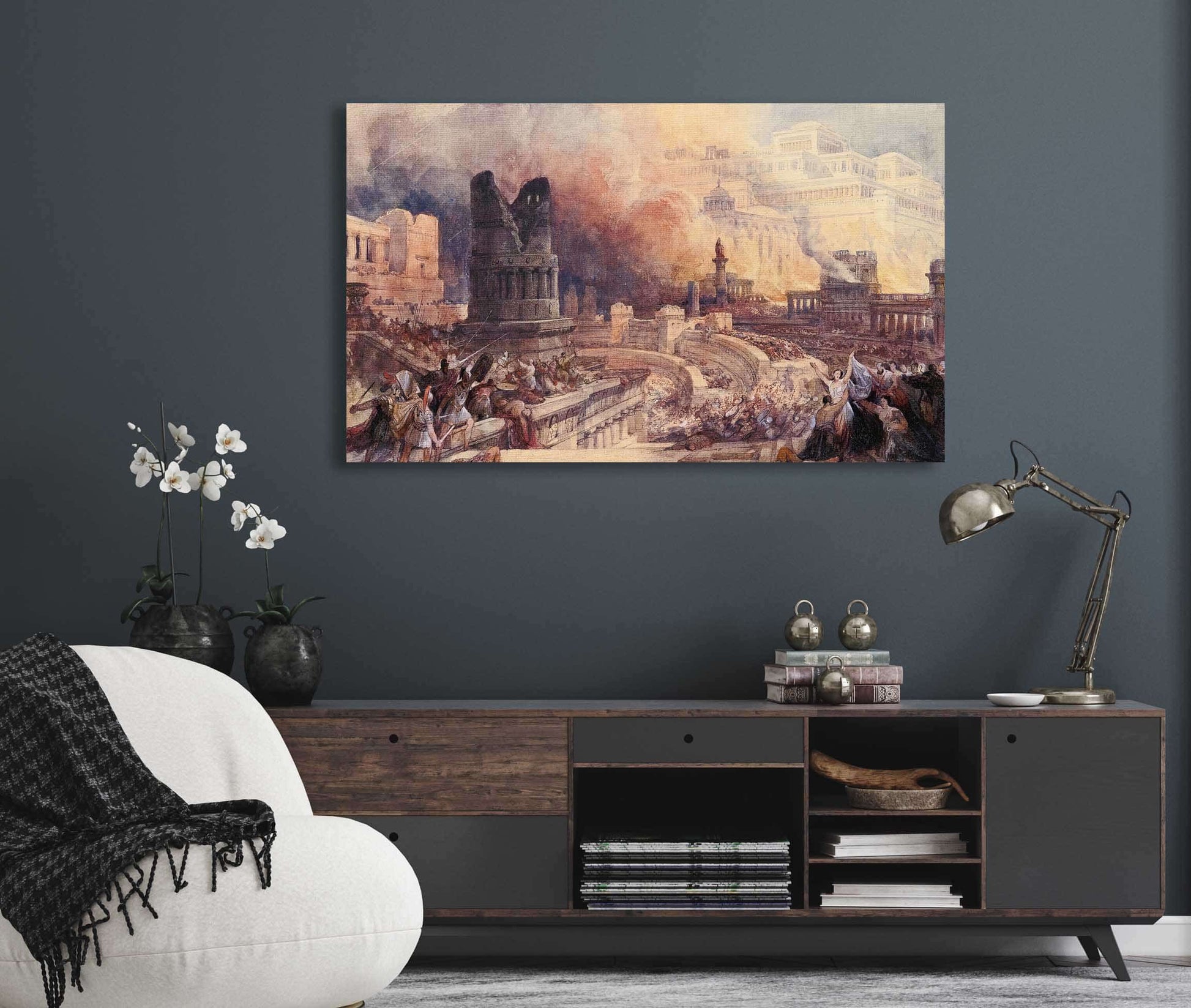 London The Destruction Of A City by David Roberts