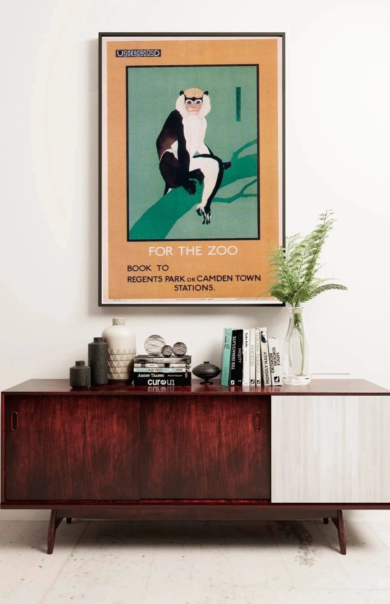 London Underground Advertising Poster Highlighting The Zoo Stop