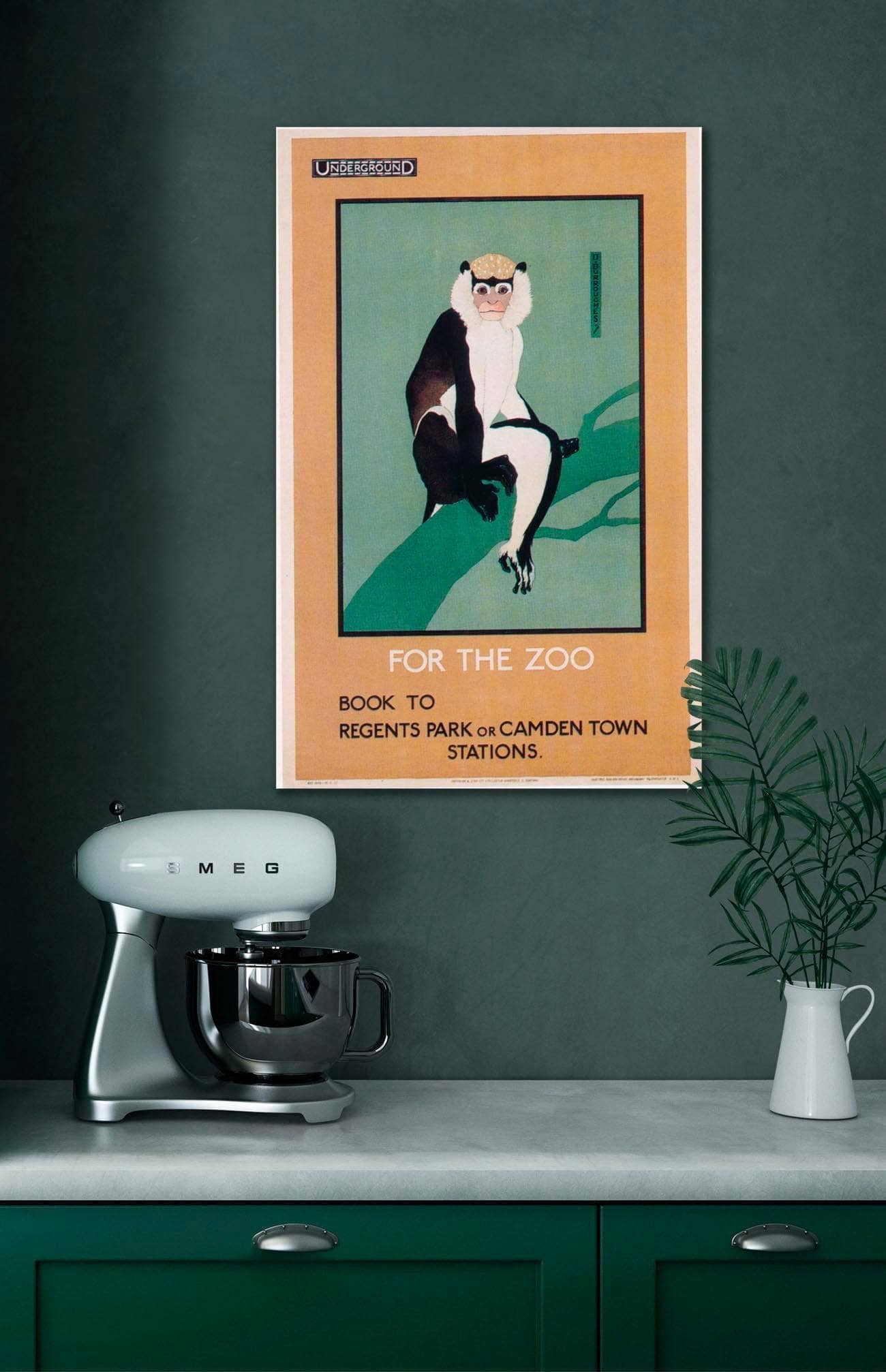 London Underground Advertising Poster Highlighting The Zoo Stop