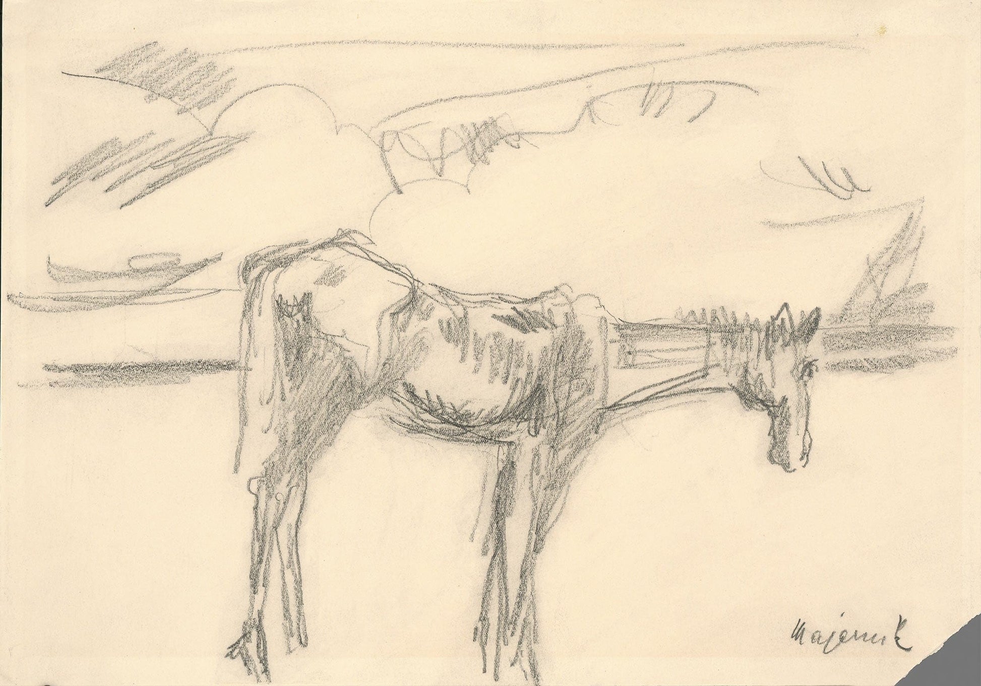 Lonely Horse by Cyprian Majernik