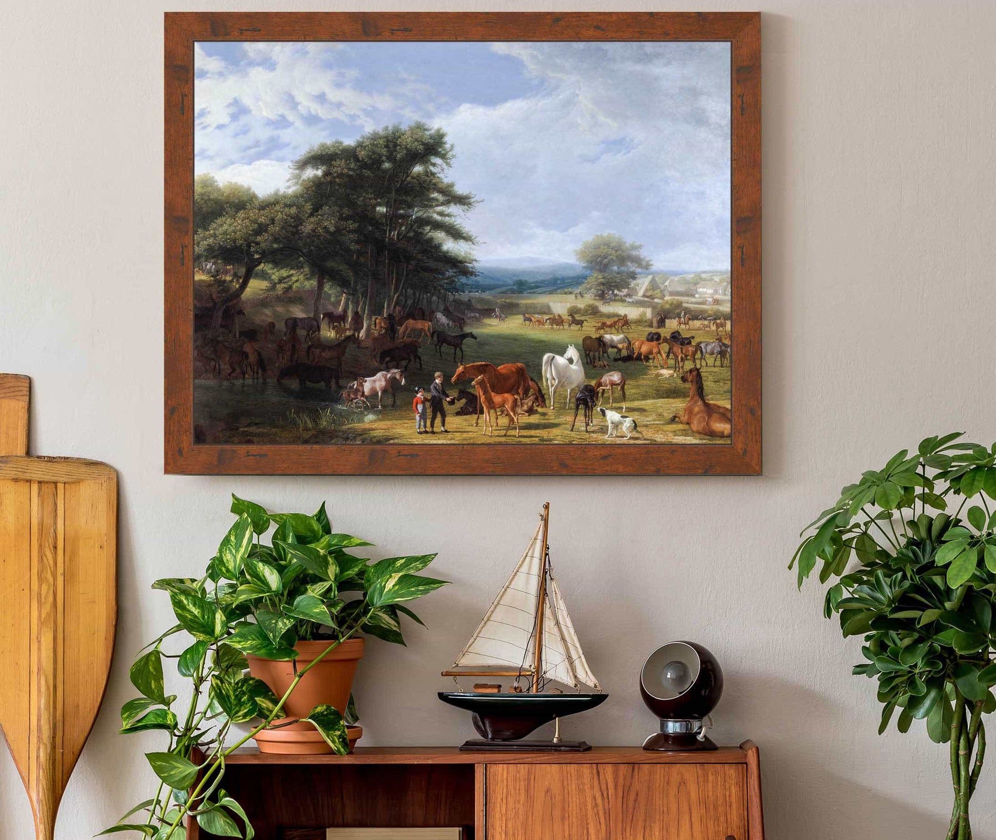 Lord Riverss Stud Farm Stratfield Saye by Jacques Laurent Agasse