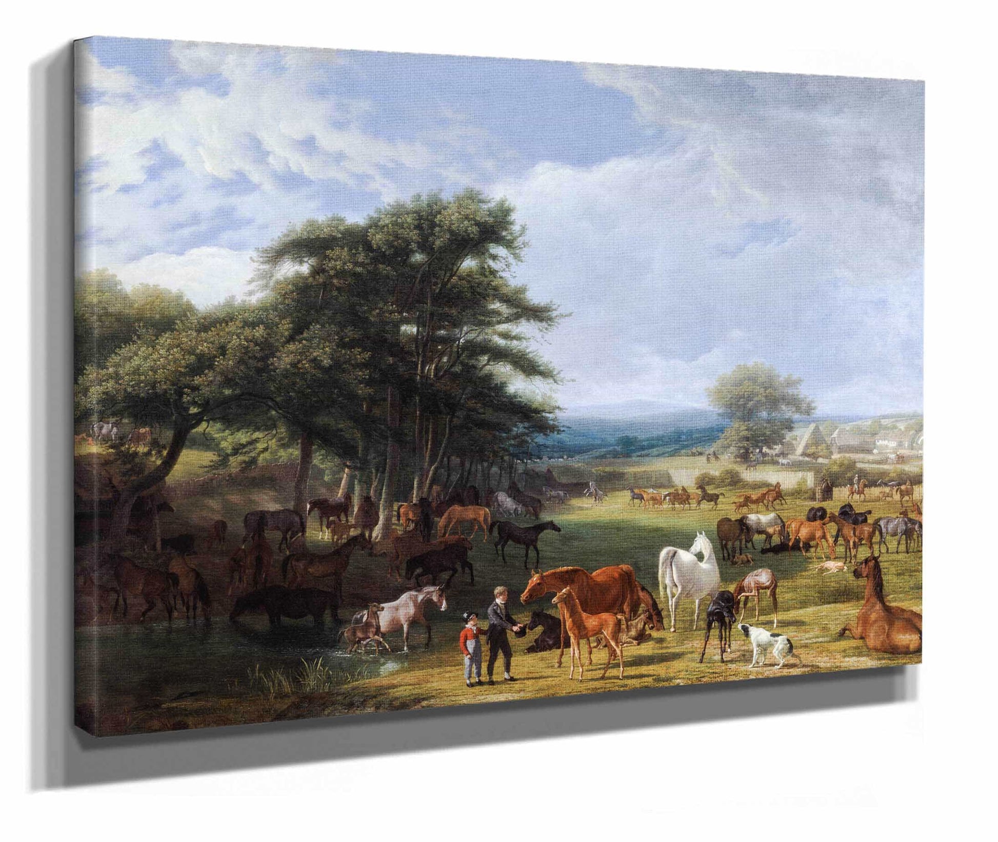 Lord Riverss Stud Farm Stratfield Saye by Jacques Laurent Agasse