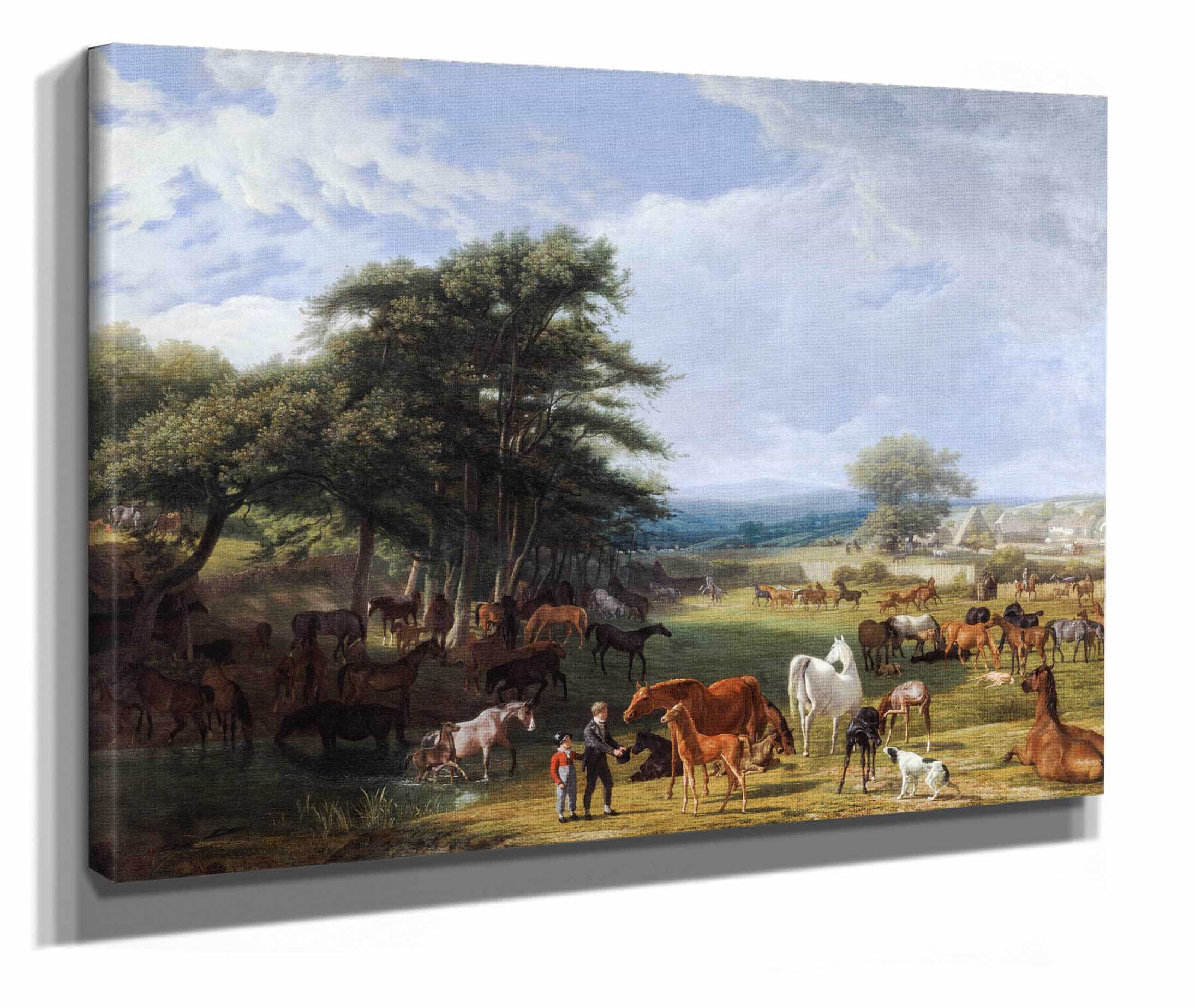 Lord Riverss Stud Farm Stratfield Saye by Jacques Laurent Agasse