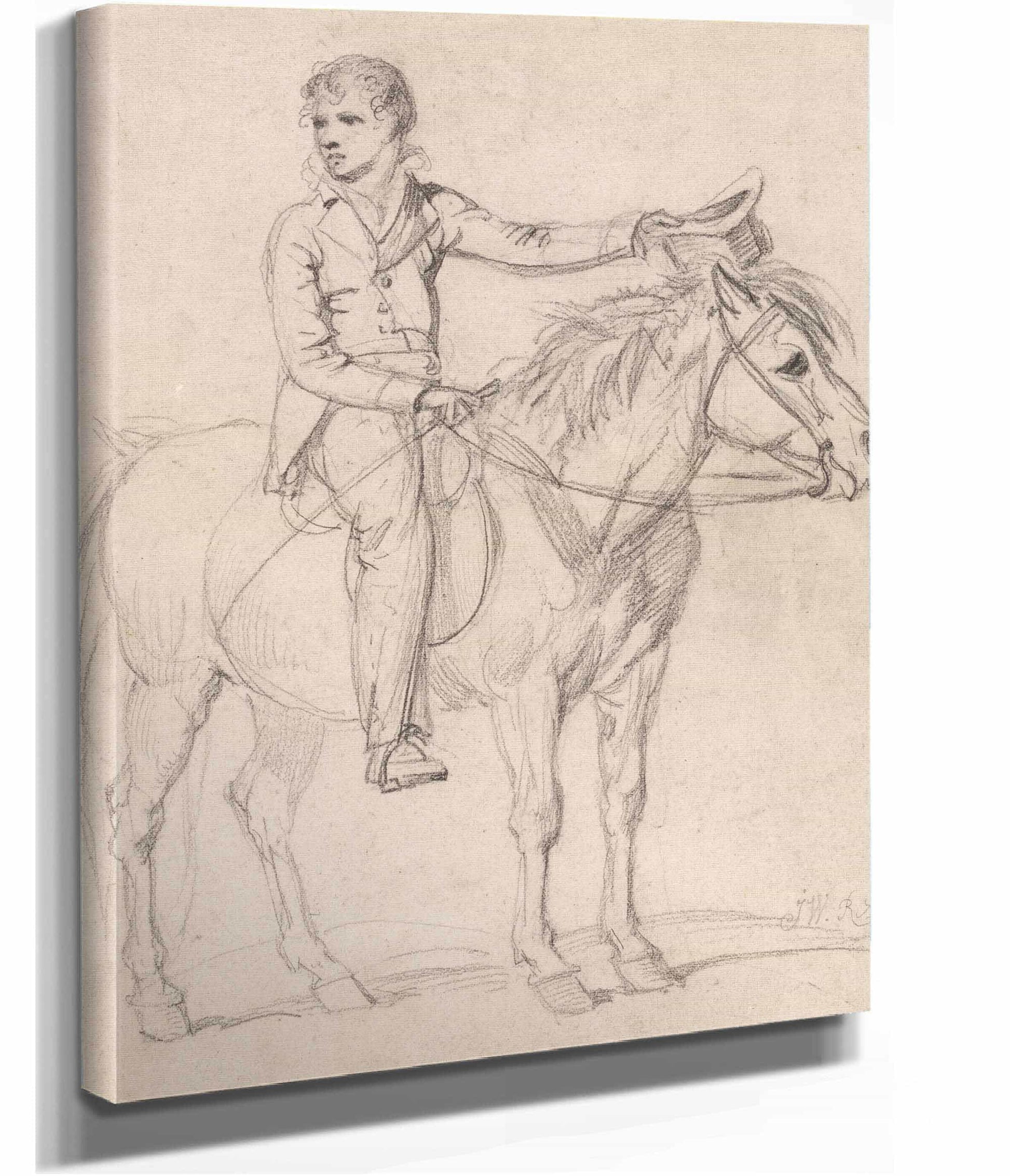 Lord Stanhope Later Earl Of Chesterfield As A Boy Riding A Pony by James Ward