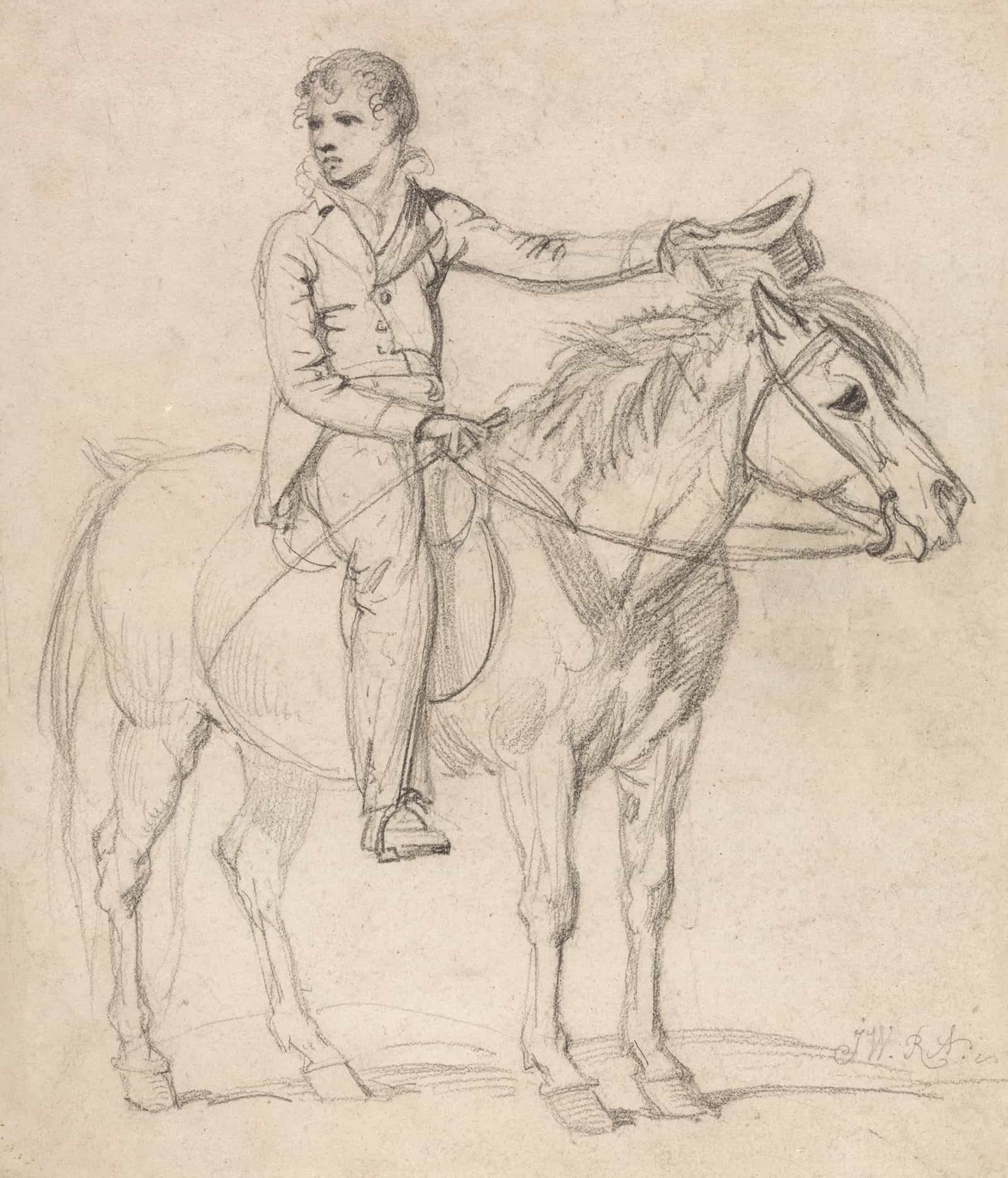 Lord Stanhope Later Earl Of Chesterfield As A Boy Riding A Pony by James Ward