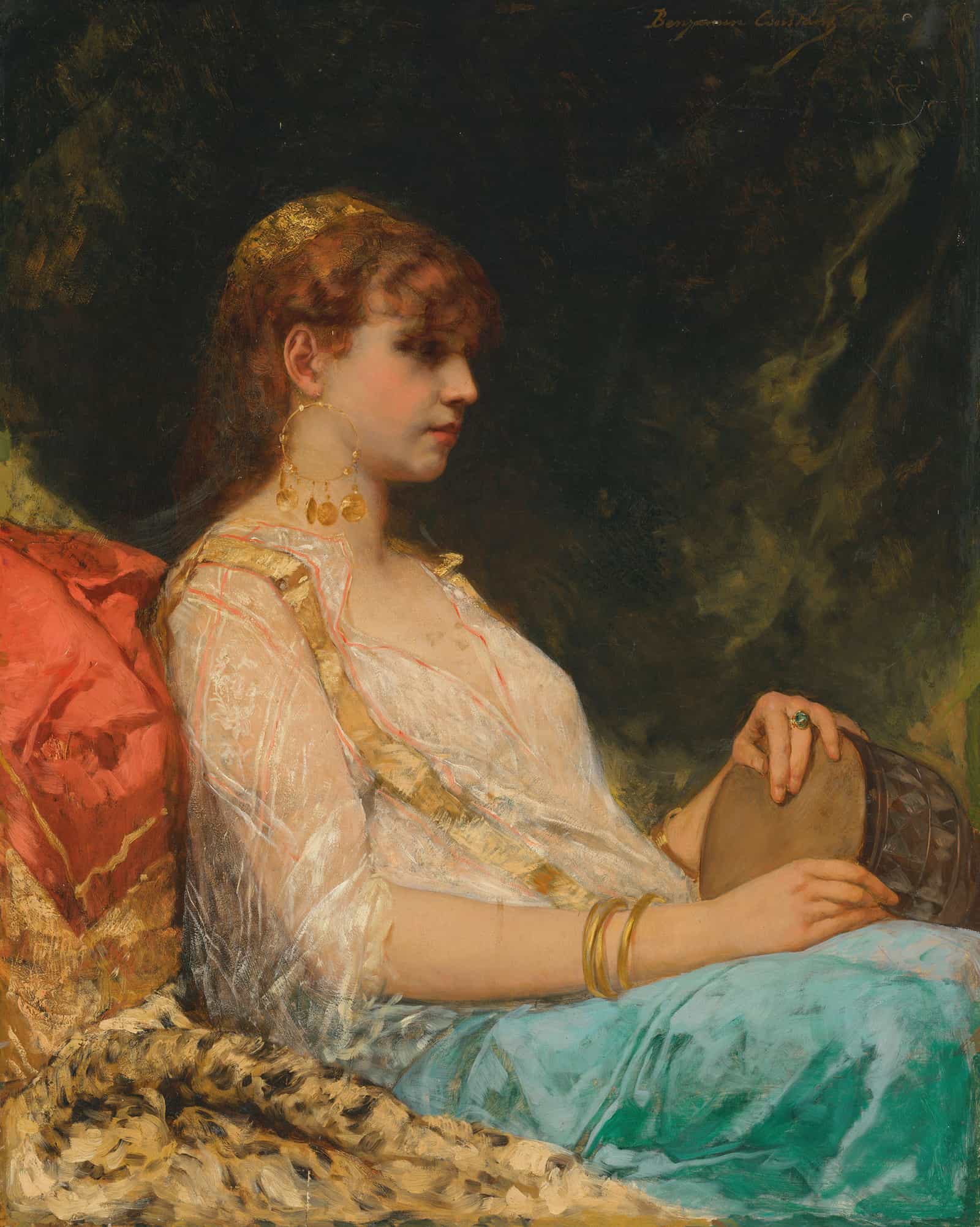 Lorientale Au Tambour by Jean Joseph Benjamin Constant