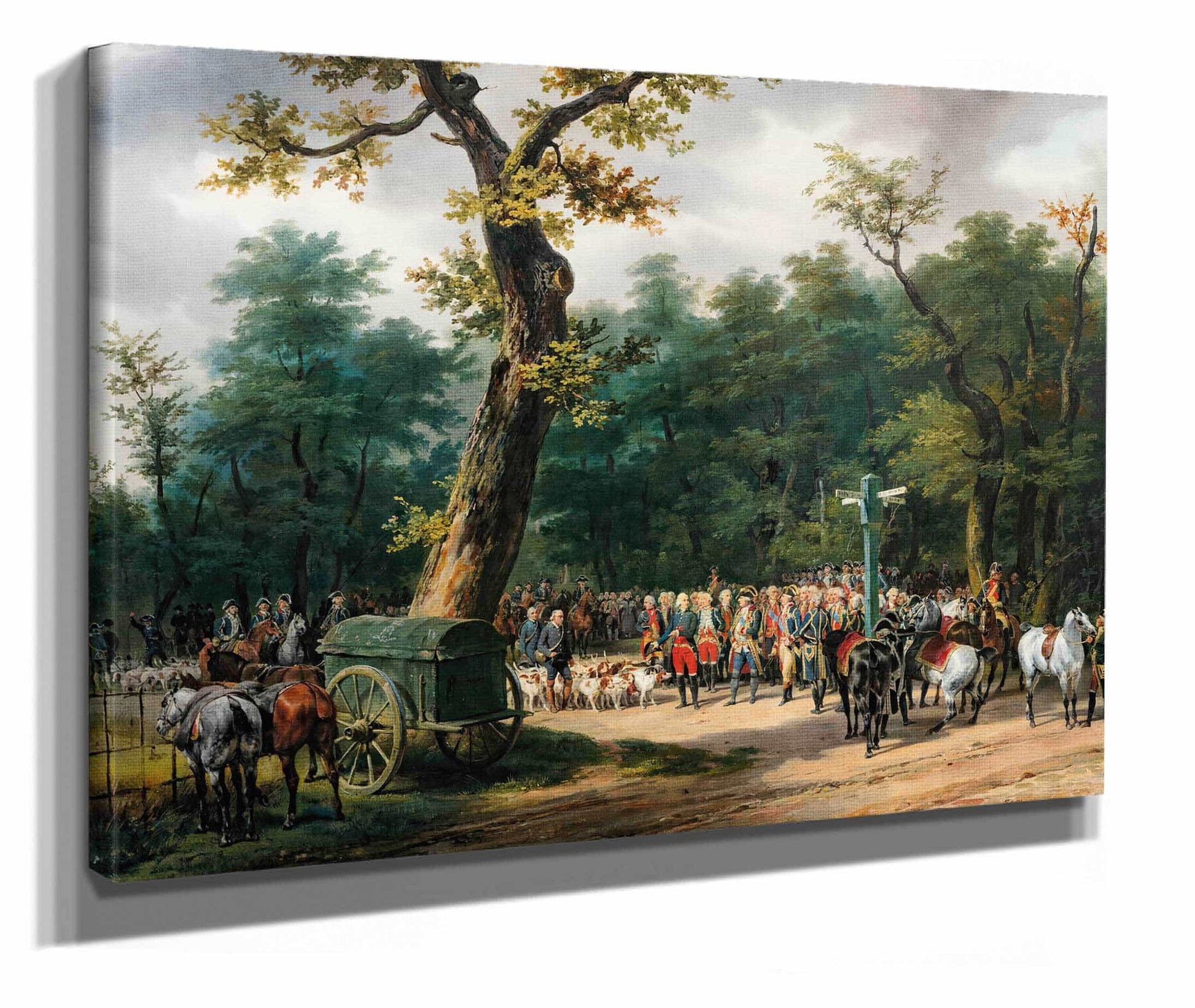 Louis Xvis Last Hunt At Fontainebleau by Horace Vernet