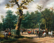 Louis Xvis Last Hunt At Fontainebleau by Horace Vernet