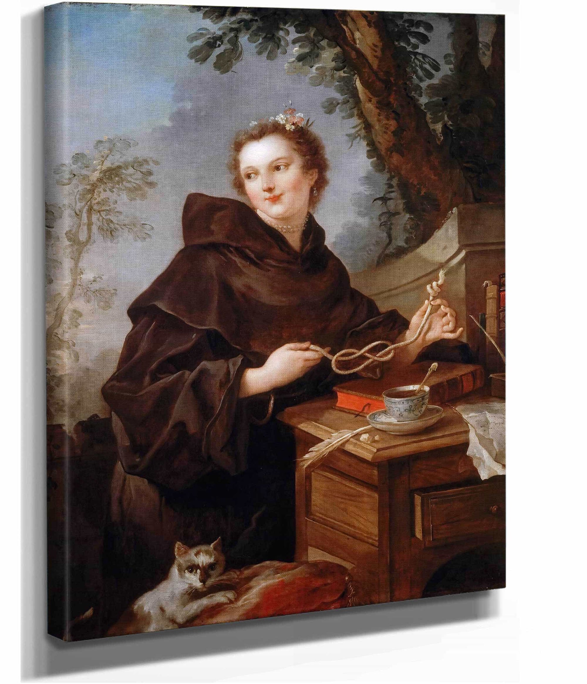 Louise Anne De Bourbon Mademoiselle De Charolais by Charles Joseph Natoire