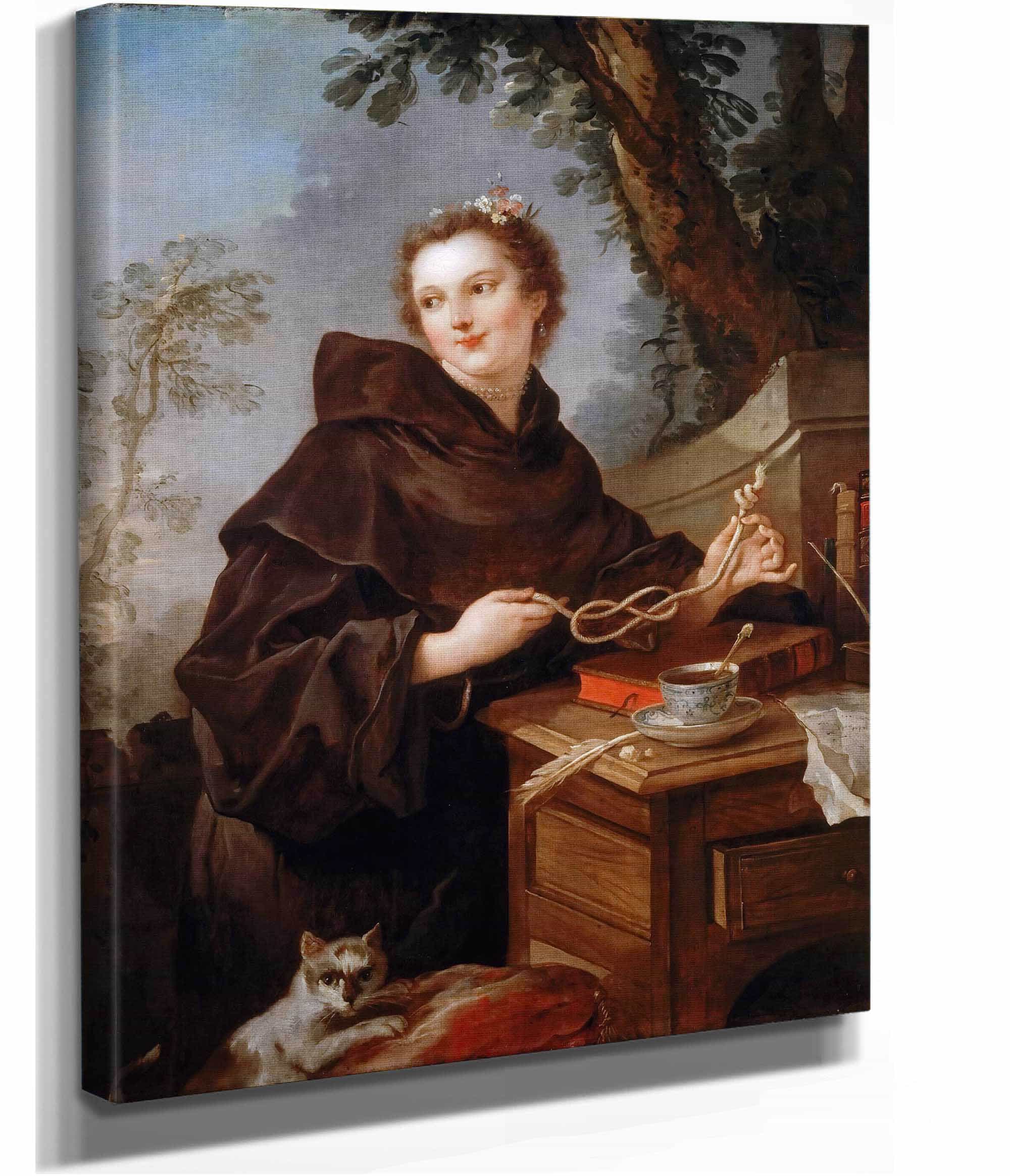 Louise Anne De Bourbon Mademoiselle De Charolais by Charles Joseph Natoire