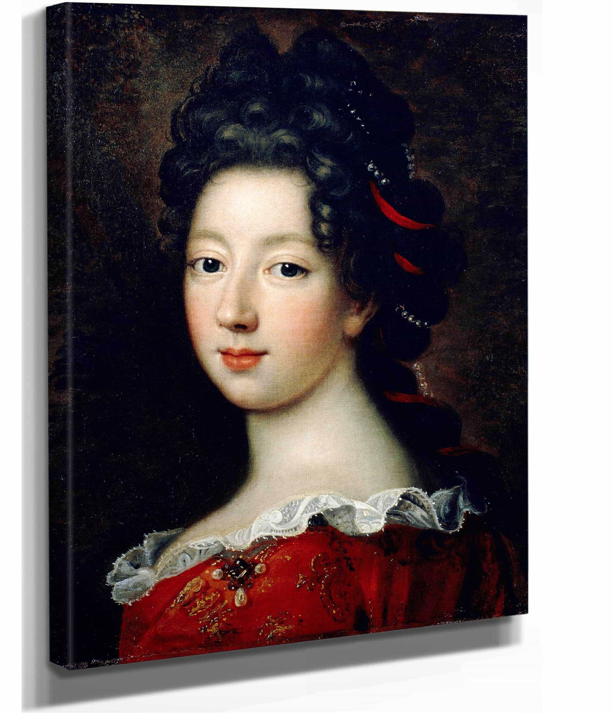 Louise Francoise De Bourbon Mademoiselle De Nantes From Until by Jean Francois De Troy