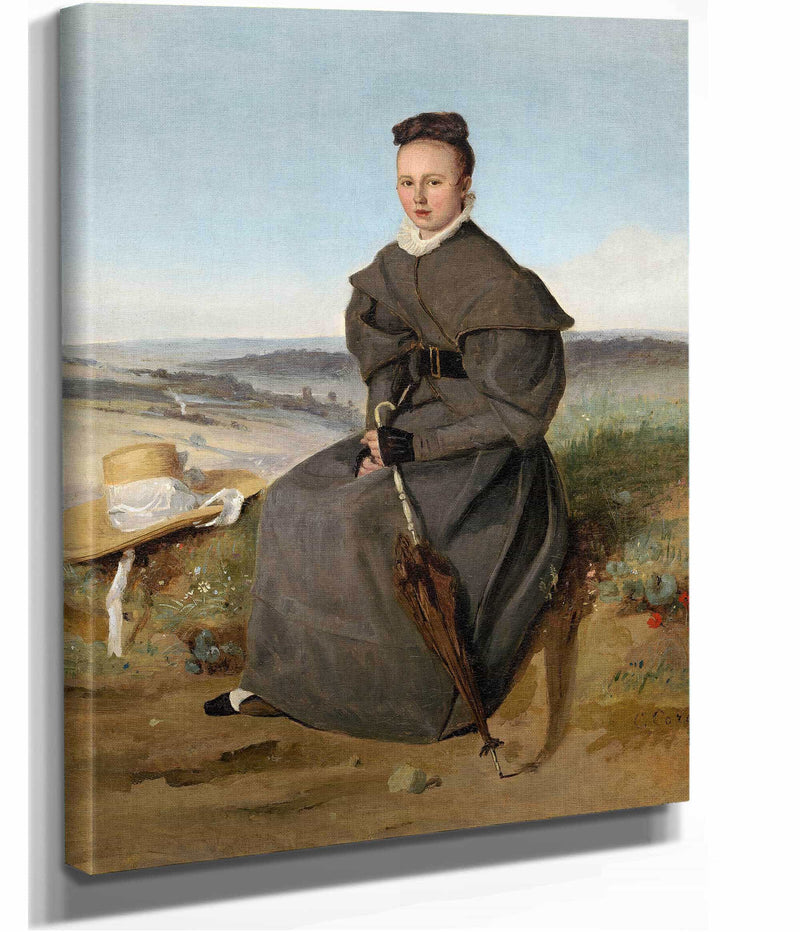 Louise Harduin by Jean Baptiste Camille Corot