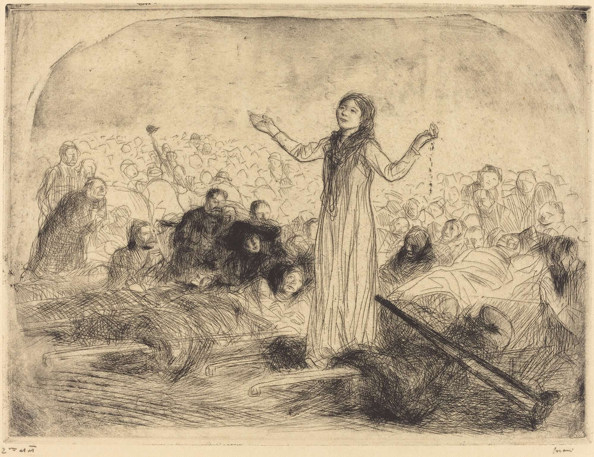 Lourdes The Miracle Second Plate by Jean Louis Forain