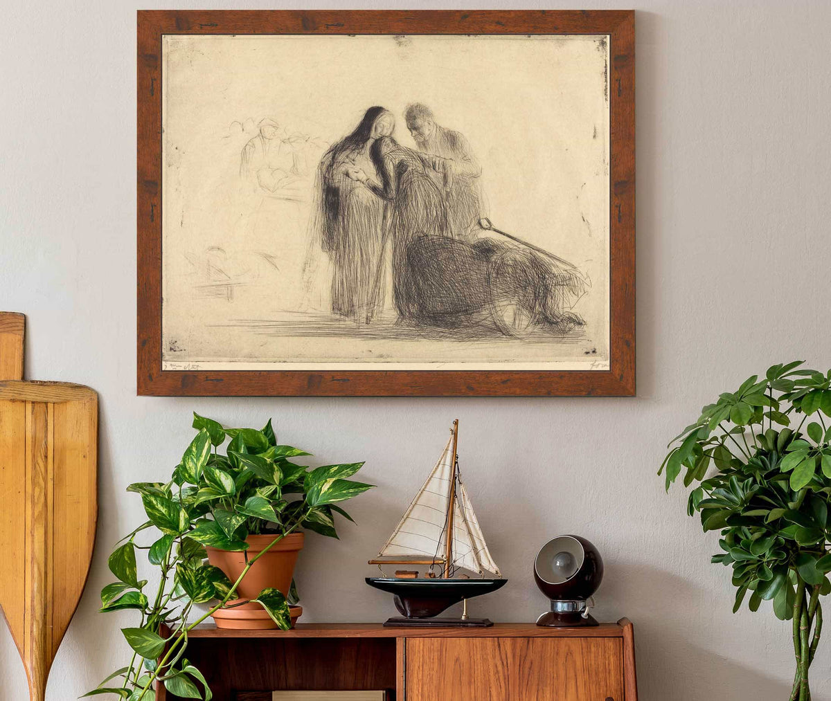 Lourdes The Paralytic Second Plate by Jean Louis Forain