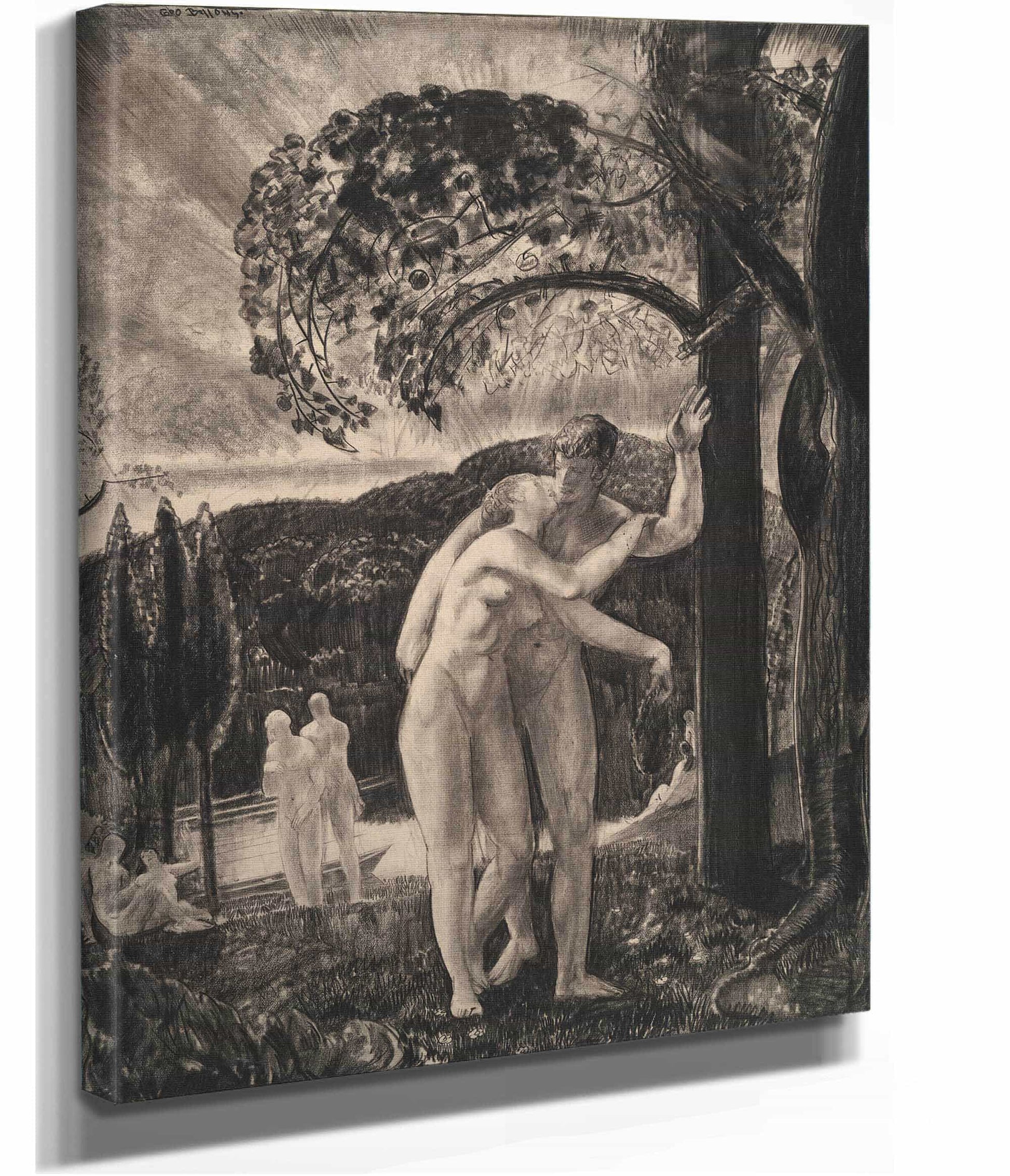 Lovers Still Whispered In The Dusk by George Wesley Bellows