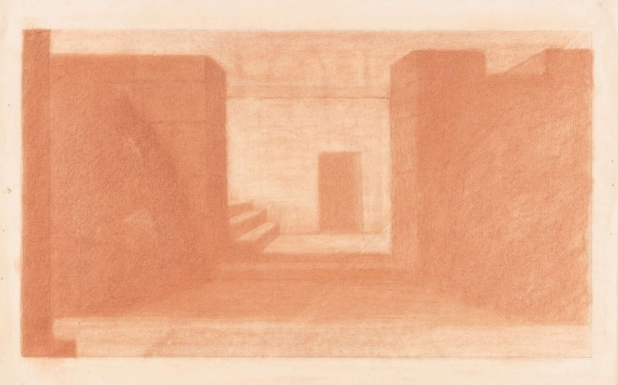 Low Buildings And Doorway   by Herbert Crowley