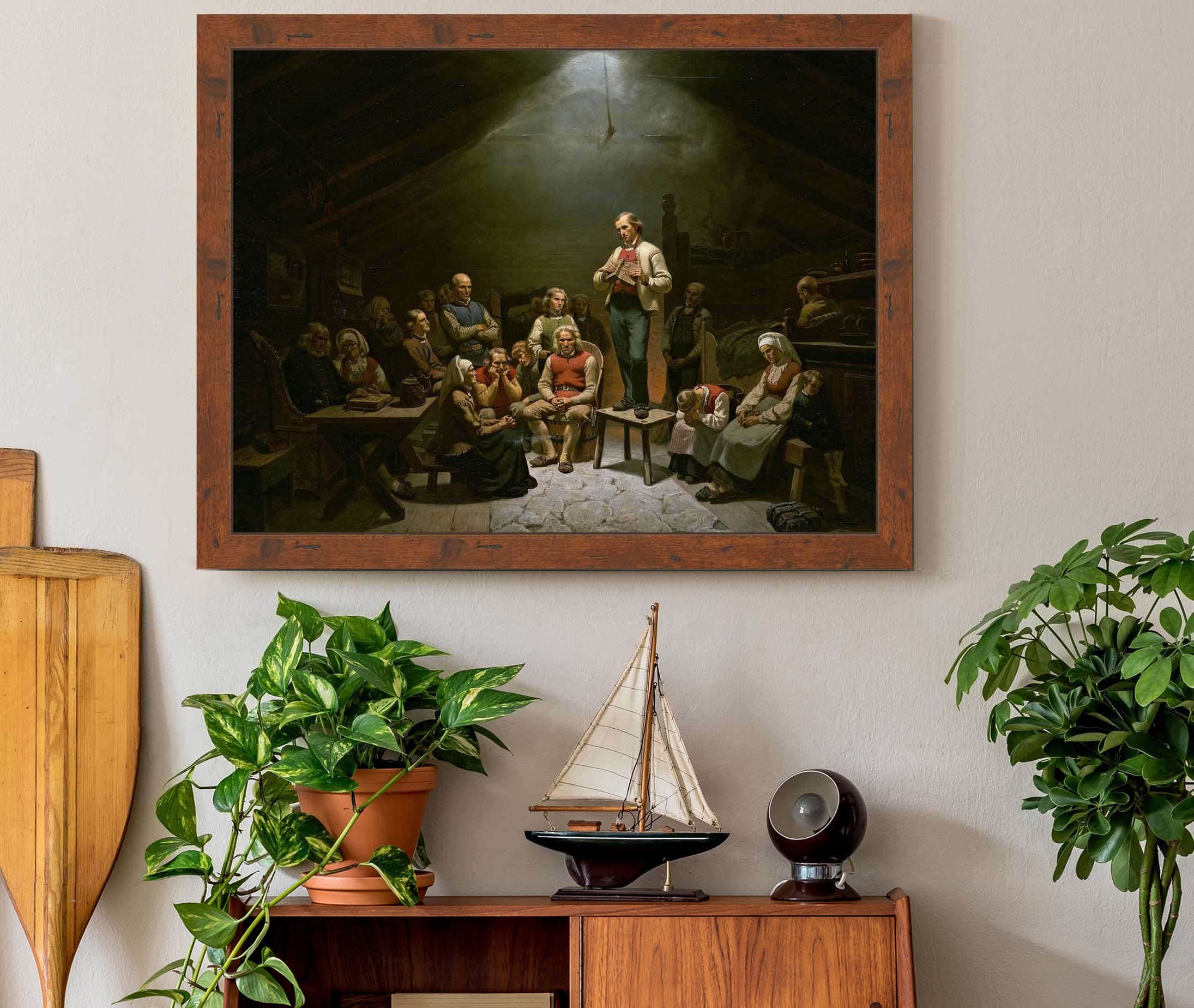 Low Church Devotion by Adolph Tidemand