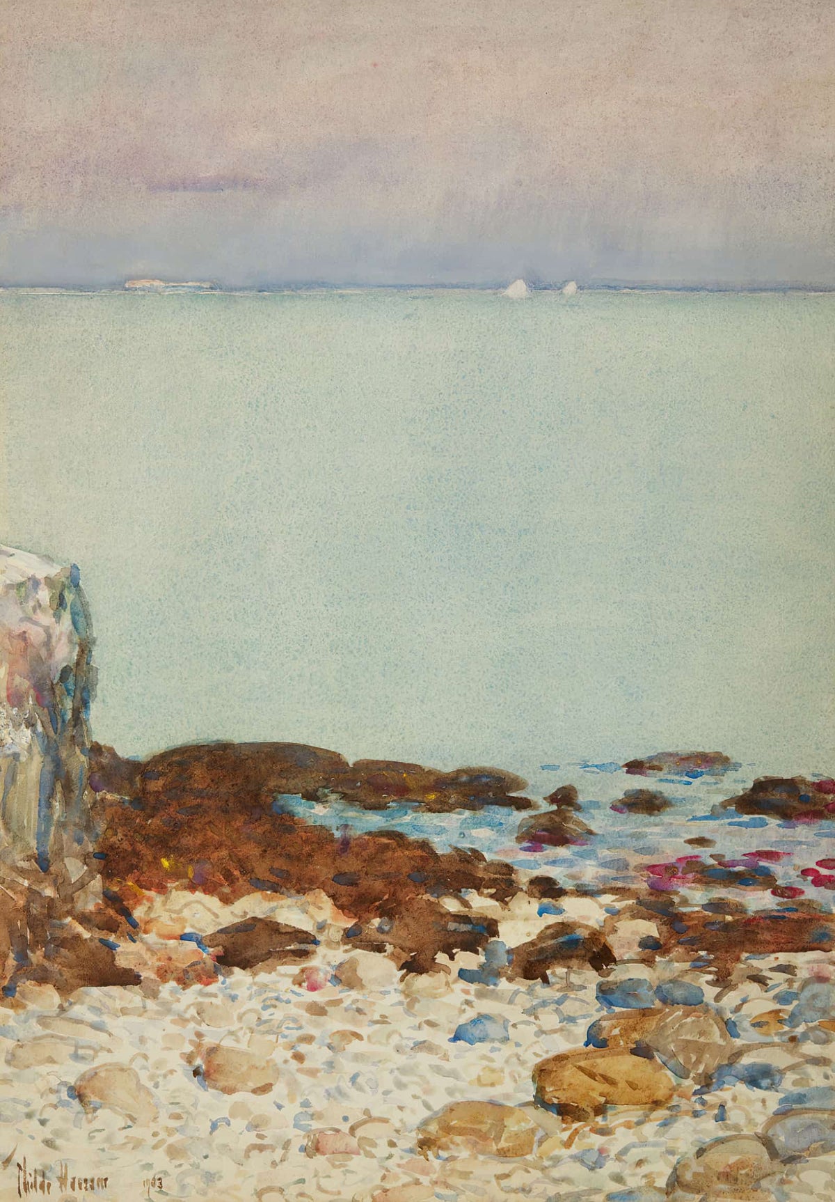Low Tide Isles Of Shoals by Childe Hassam