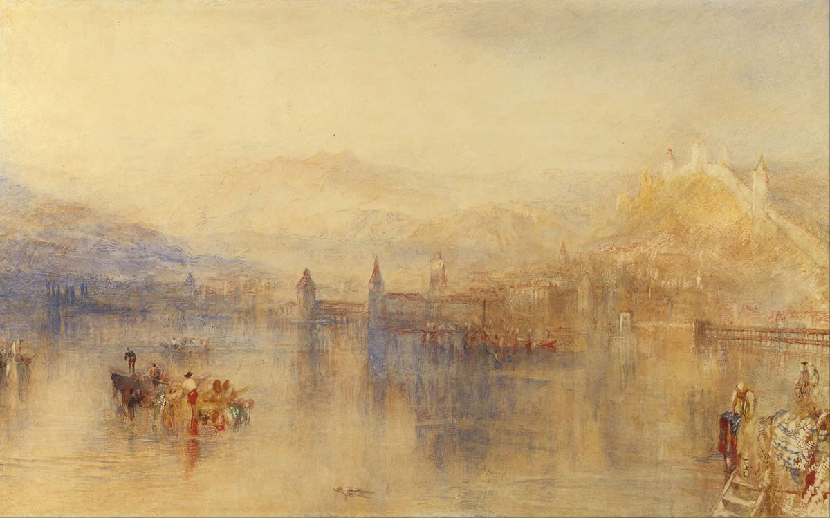 Lucerne From The Lake by Joseph Mallord William Turner
