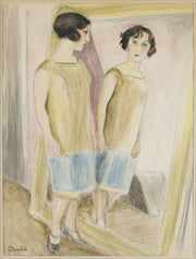 Lucienne Vid Spegeln by Nils Dardel