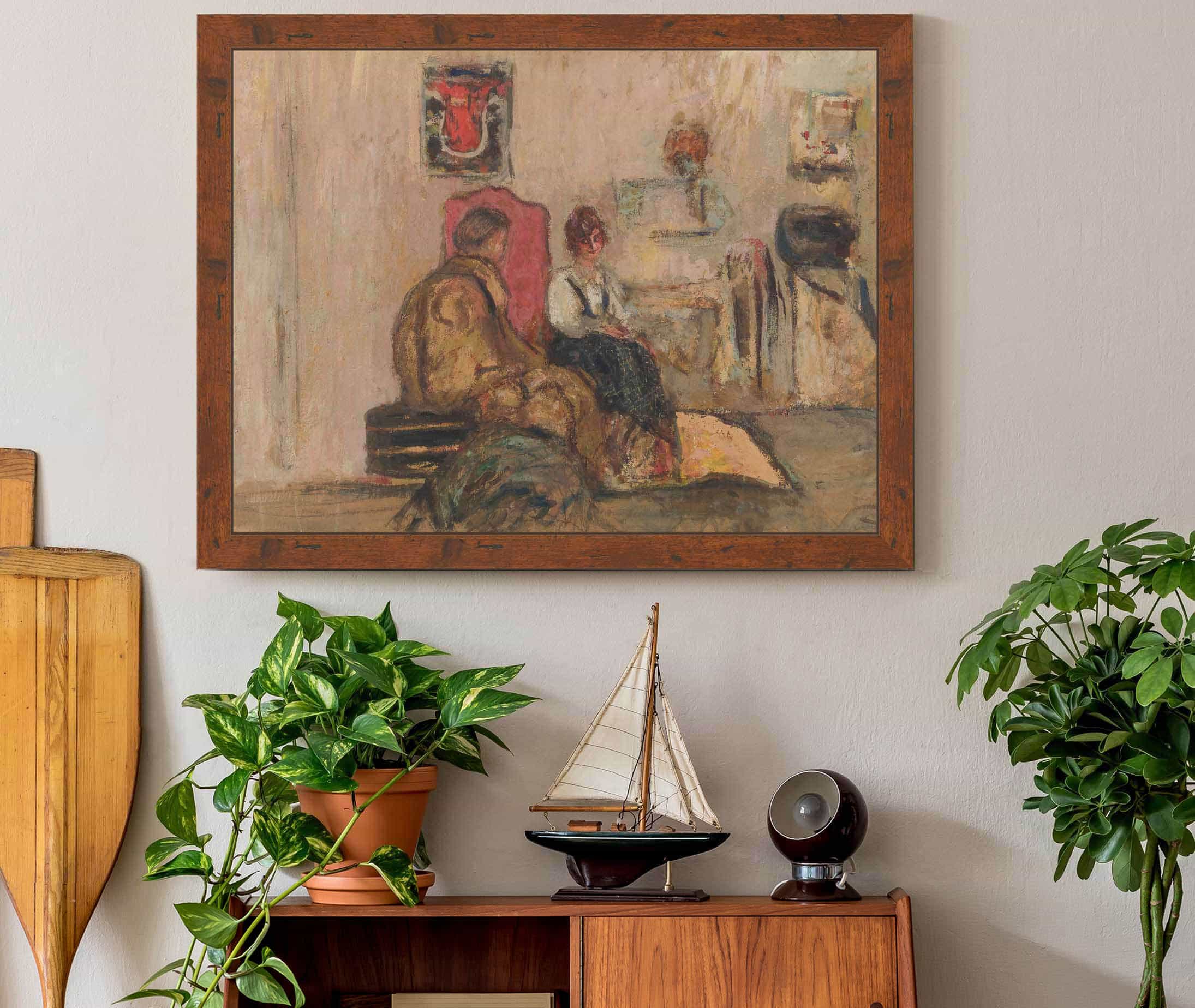 Lucy Hessel Et Jeanne Strauss Aux Etincelles by Edouard Vuillard