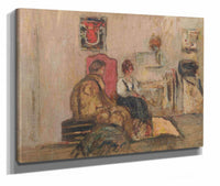 Lucy Hessel Et Jeanne Strauss Aux Etincelles by Edouard Vuillard