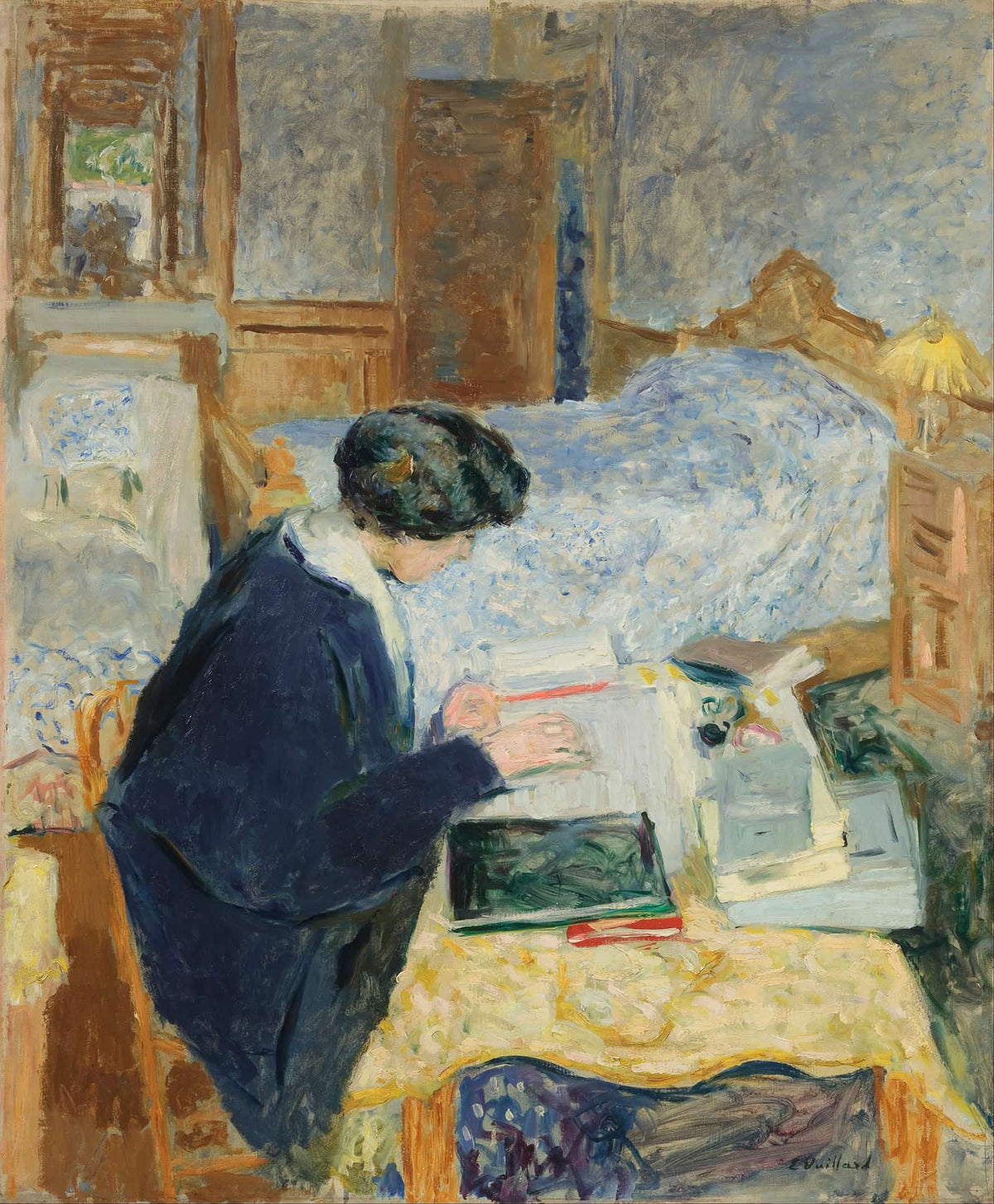 Lucy Hessel Reading Lucy Hessel Lisant by Edouard Vuillard