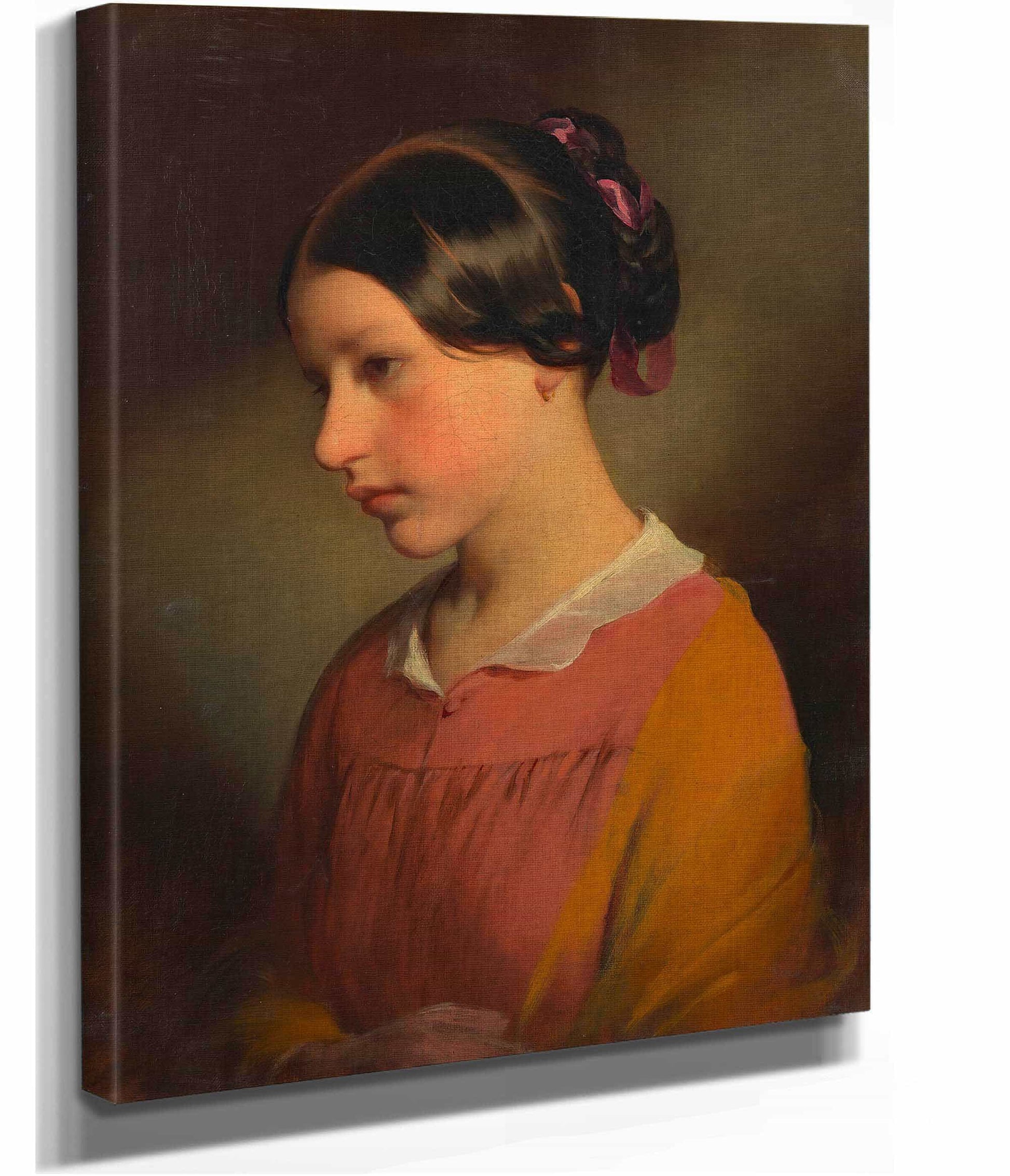 Ludmilla Amerling Tochter Des Kunstlers Als Kind by Friedrich Von Amerling
