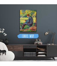 Ludovic Rodo Pissarro Dans Le Jardin De Son Pere A Eragny by Maximilien Luce