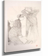 Lugne Poe Et Berthe Bady Dans Au Dassus Des Forces Humaines  by Henri De Toulouse Lautrec