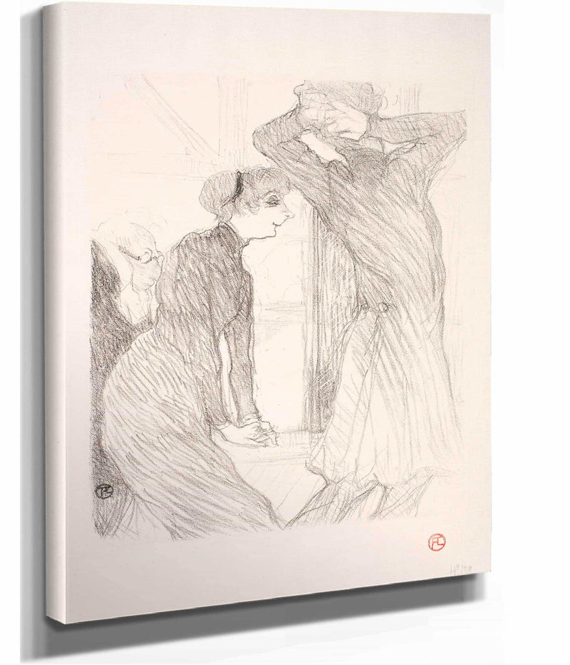 Lugne Poe Et Berthe Bady Dans Au Dassus Des Forces Humaines  by Henri De Toulouse Lautrec