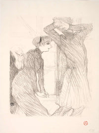 Lugne Poe Et Berthe Bady Dans Au Dassus Des Forces Humaines  by Henri De Toulouse Lautrec