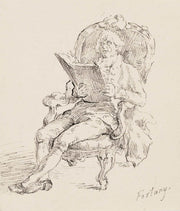 Lukeva Mies Mariano Fortunyn Mukaan by Helene Schjerfbeck