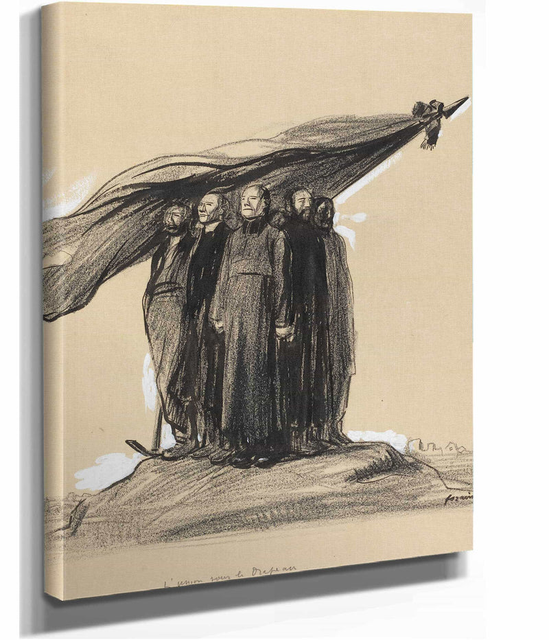 Lunion Sous Le Drapeau by Jean Louis Forain